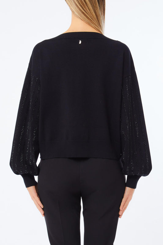 VISCOSA CON STRASS SWEATER - LIU JO