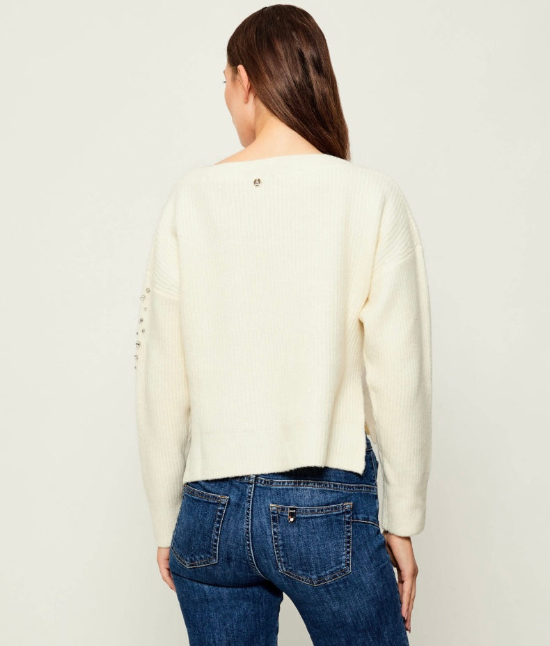 MIX WOOL SWEATER - LIU JO