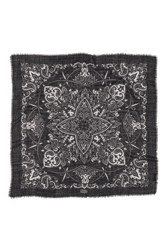 FOULARD NOIR - MAISON LECOMTE FLAMENT