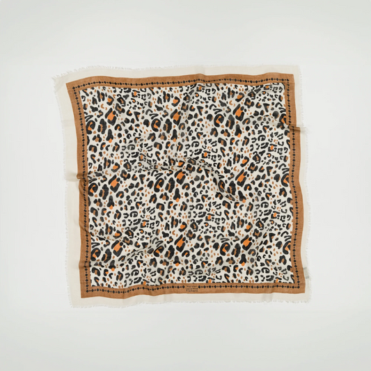 FOULARD LEO CAMEL - MAISON LECOMTE FLAMENT