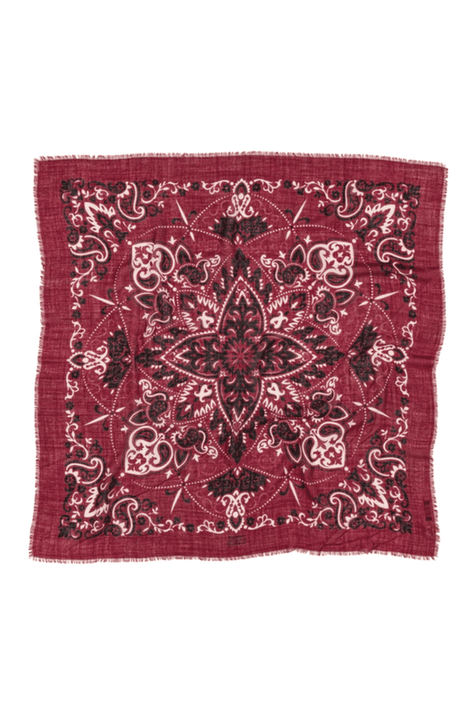 FOULARD BORDEAUX - MAISON LECOMTE FLAMENT