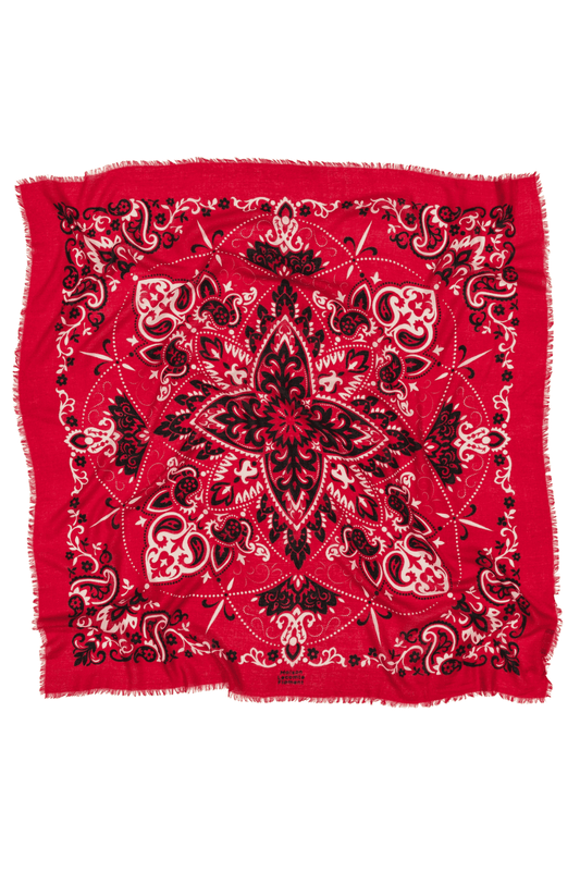 FOULARD ROUGE - MAISON LECOMTE FLAMENT