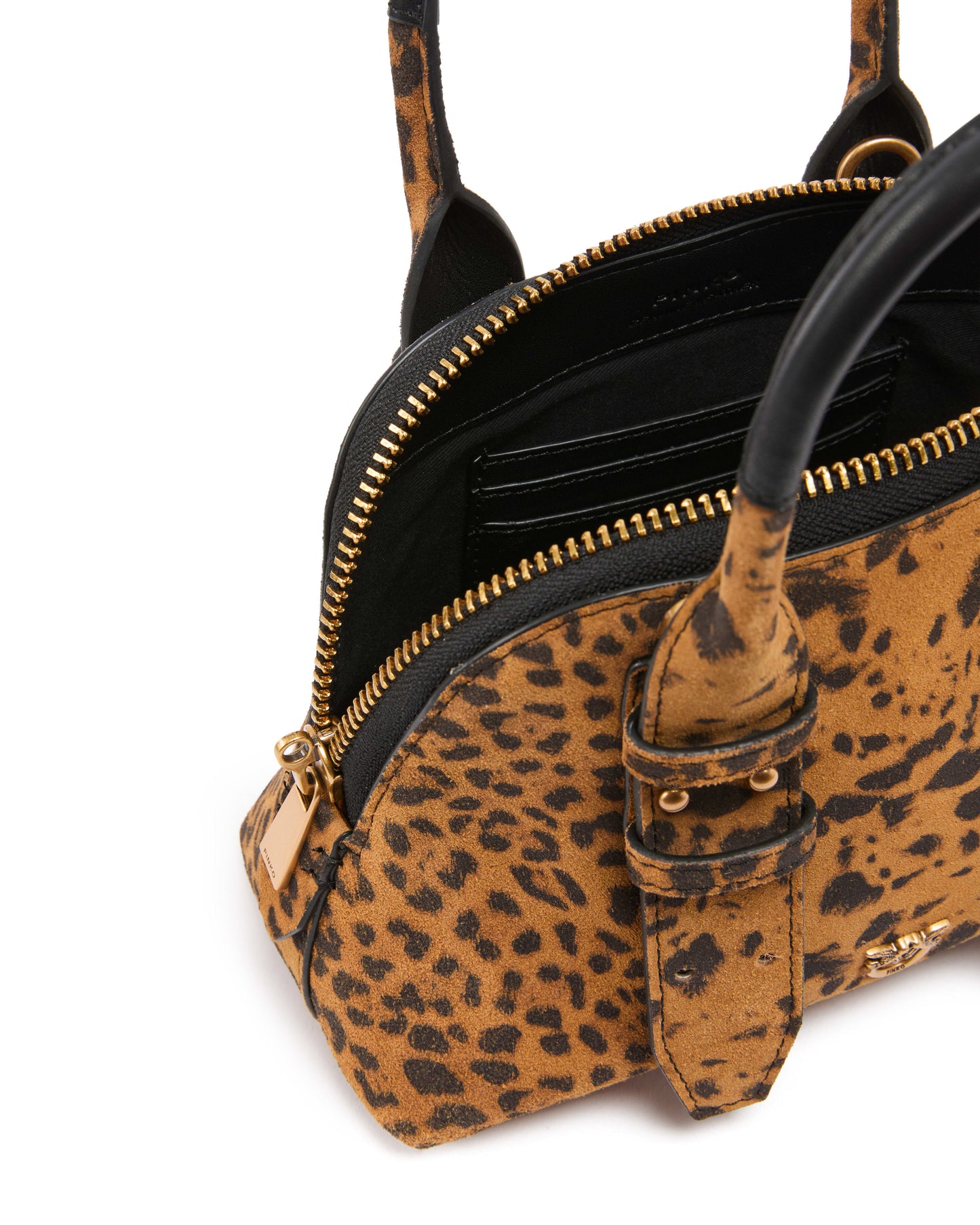 SAC BOWLING ZIP MINI SUÈDE - PINKO