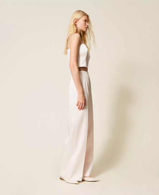 PANTALON EN SATIN - TWINSET