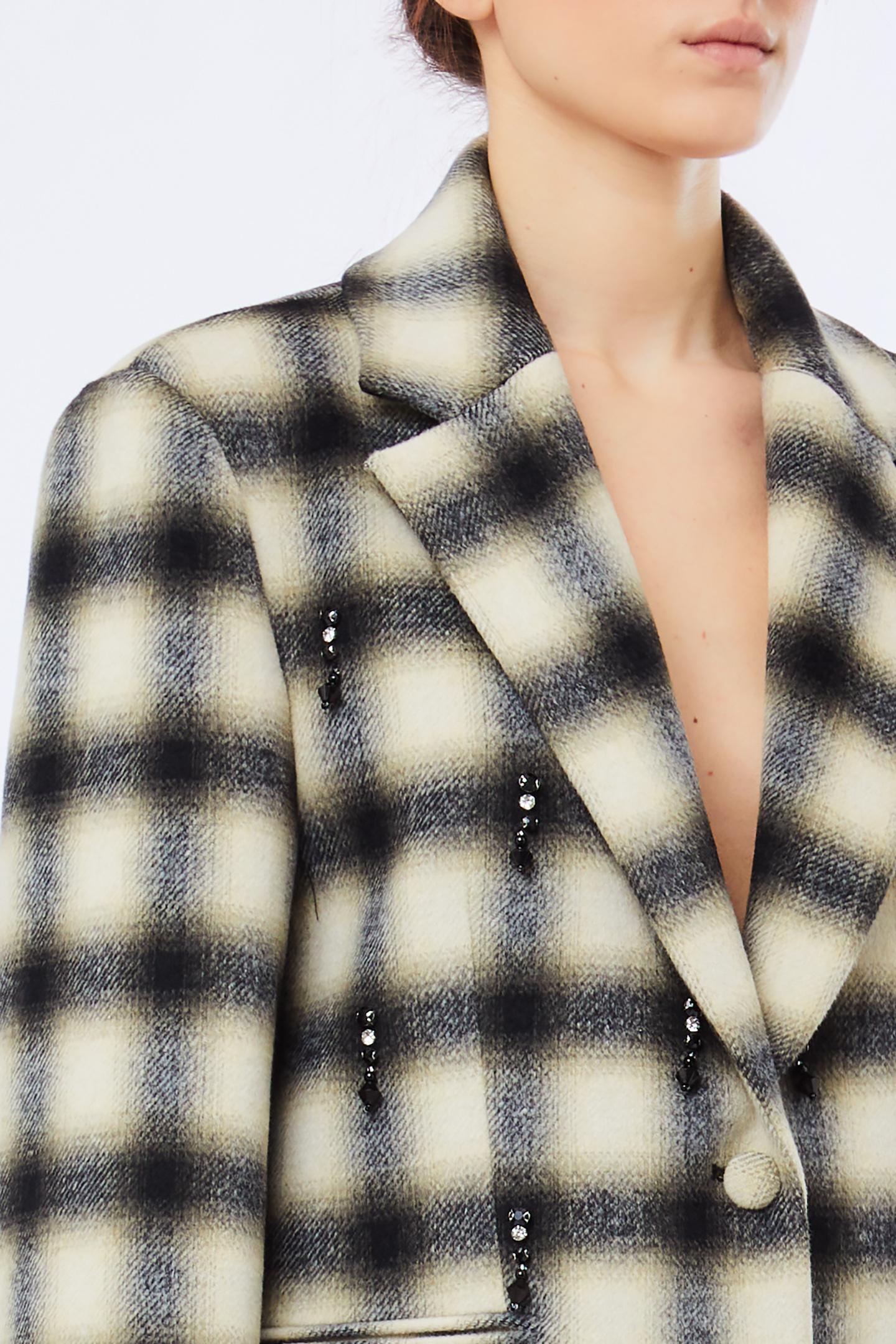 CHECK FABRIC JACKET - LIU JO
