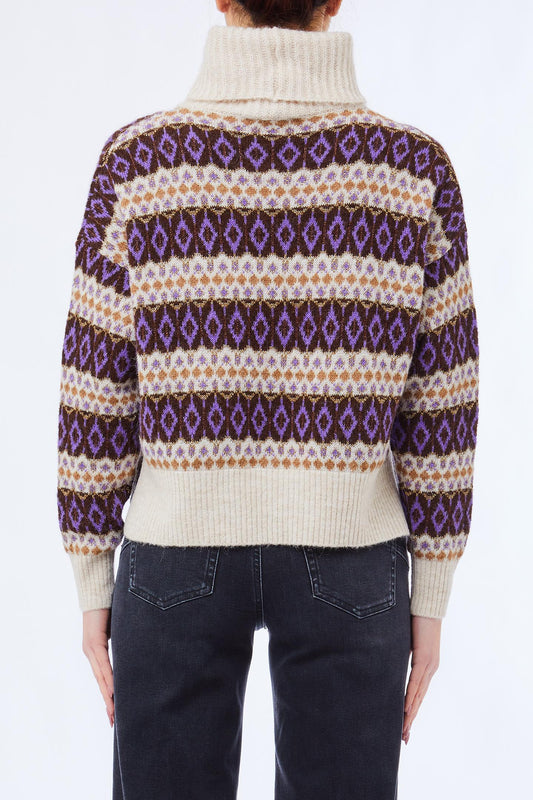 SOFT JACQUARD SWEATER - LIU JO