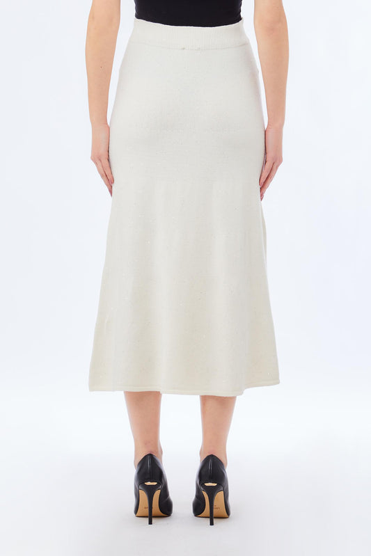 GARMENT DYE PAILLETTES SKIRT - LIU JO