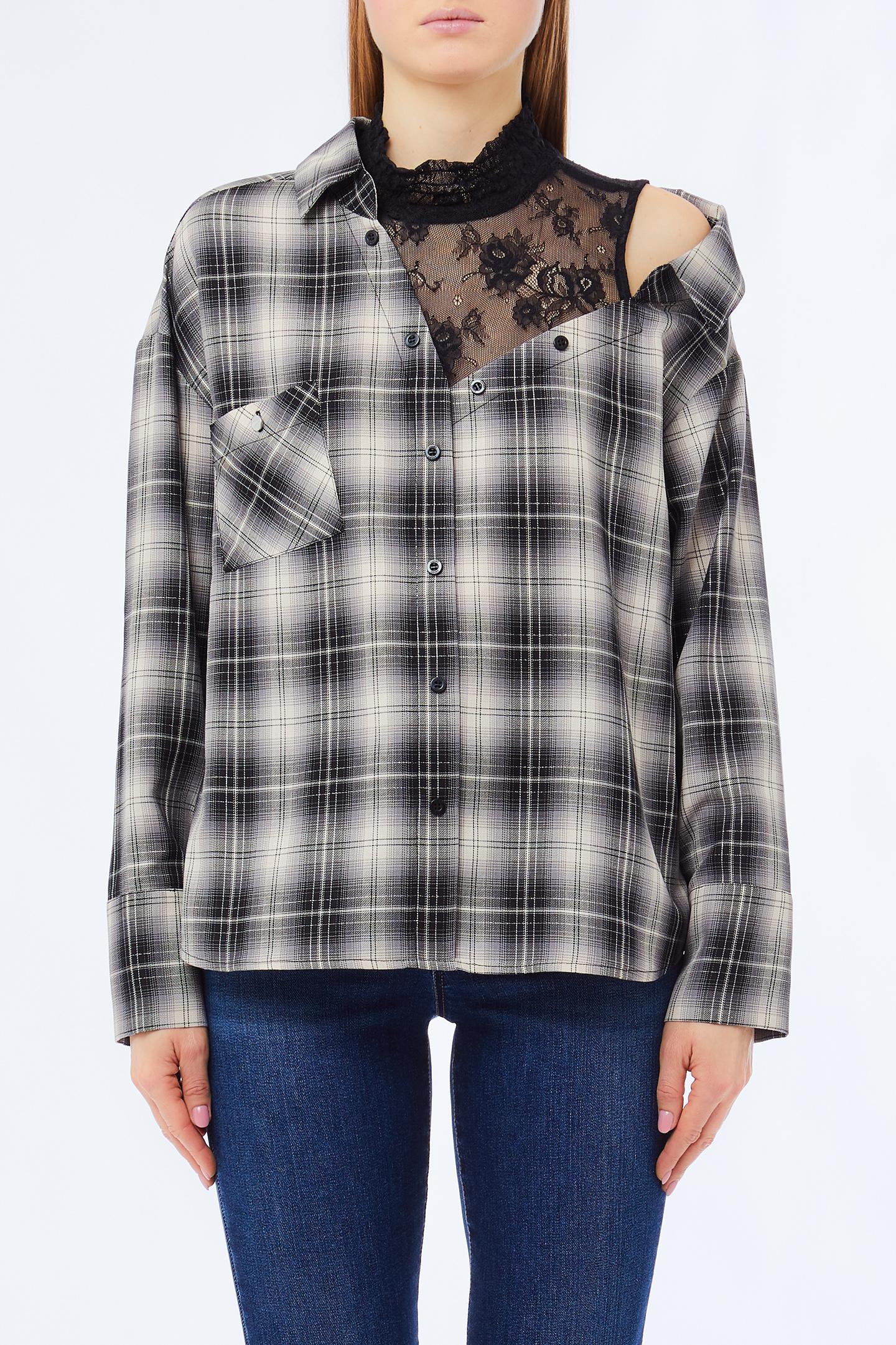 CHECK LUREX BLOUSE - LIU JO