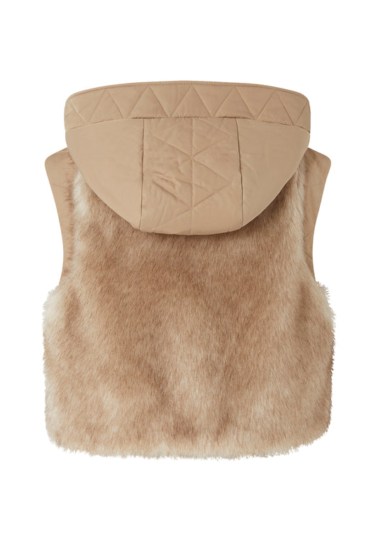 OLIO GILET SIMILVISONE CON TELA - PINKO