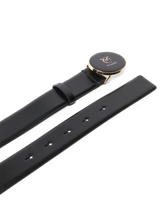 ROUND ENAMEL H2.8 BELT VITELLO - PINKO