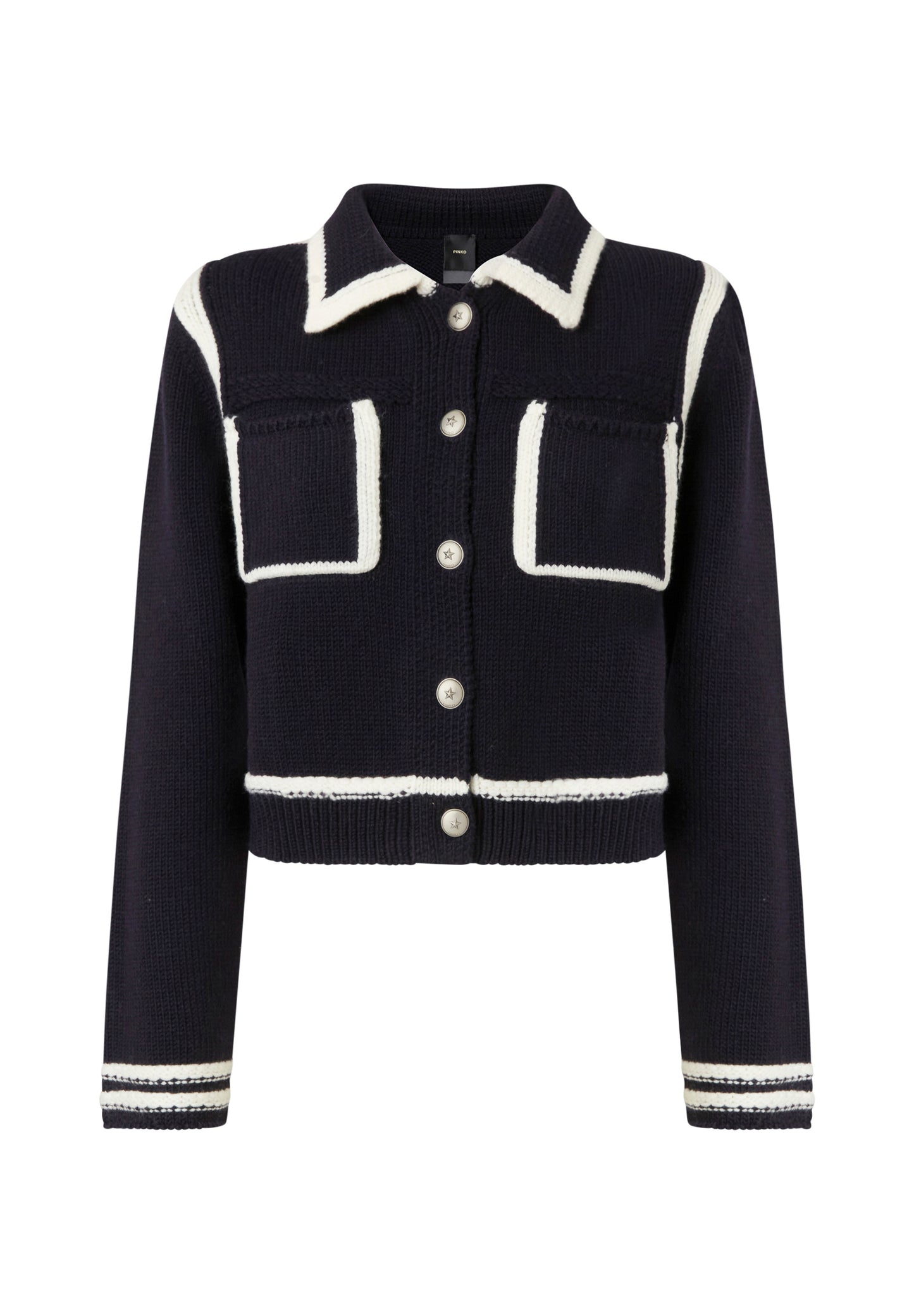 SULCIS CARDIGAN CORDONETTO - PINKO
