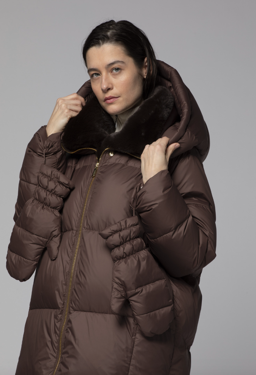 DOUDOUNE PLUME AVEC MOUFLE - MAX&MOI