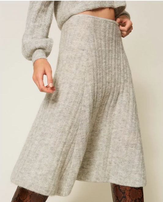 KNITTED SKIRT MELANGE - TWINSET