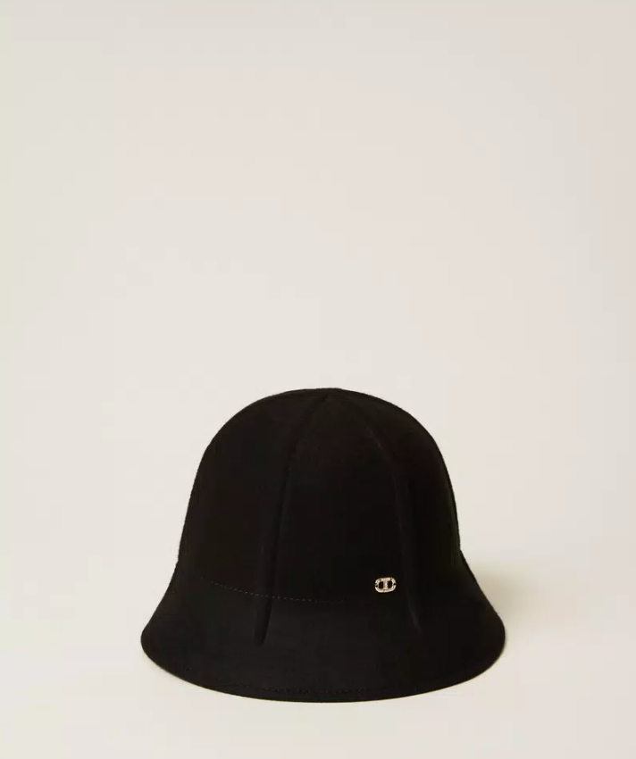 WOVEN HAT BLACK - TWINSET
