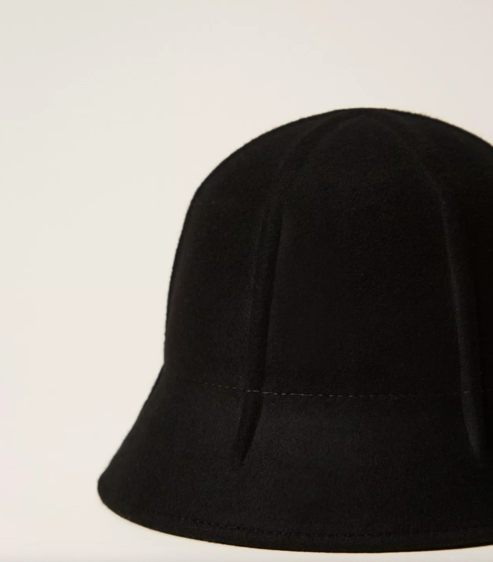 WOVEN HAT BLACK - TWINSET
