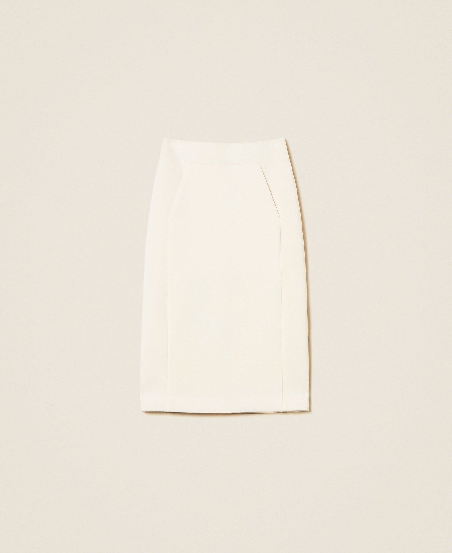KNITTED SKIRT MOTHER OF PEARL - TWINSET