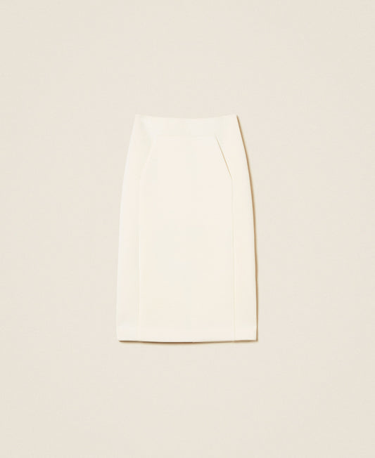 KNITTED SKIRT MOTHER OF PEARL - TWINSET
