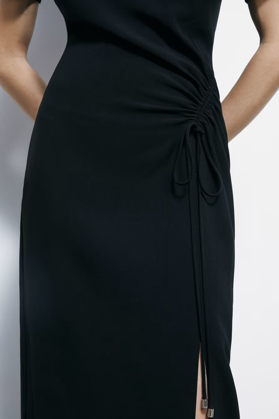 ROBE MIDI AVEC FRONCES - PATRIZIA PEPE
