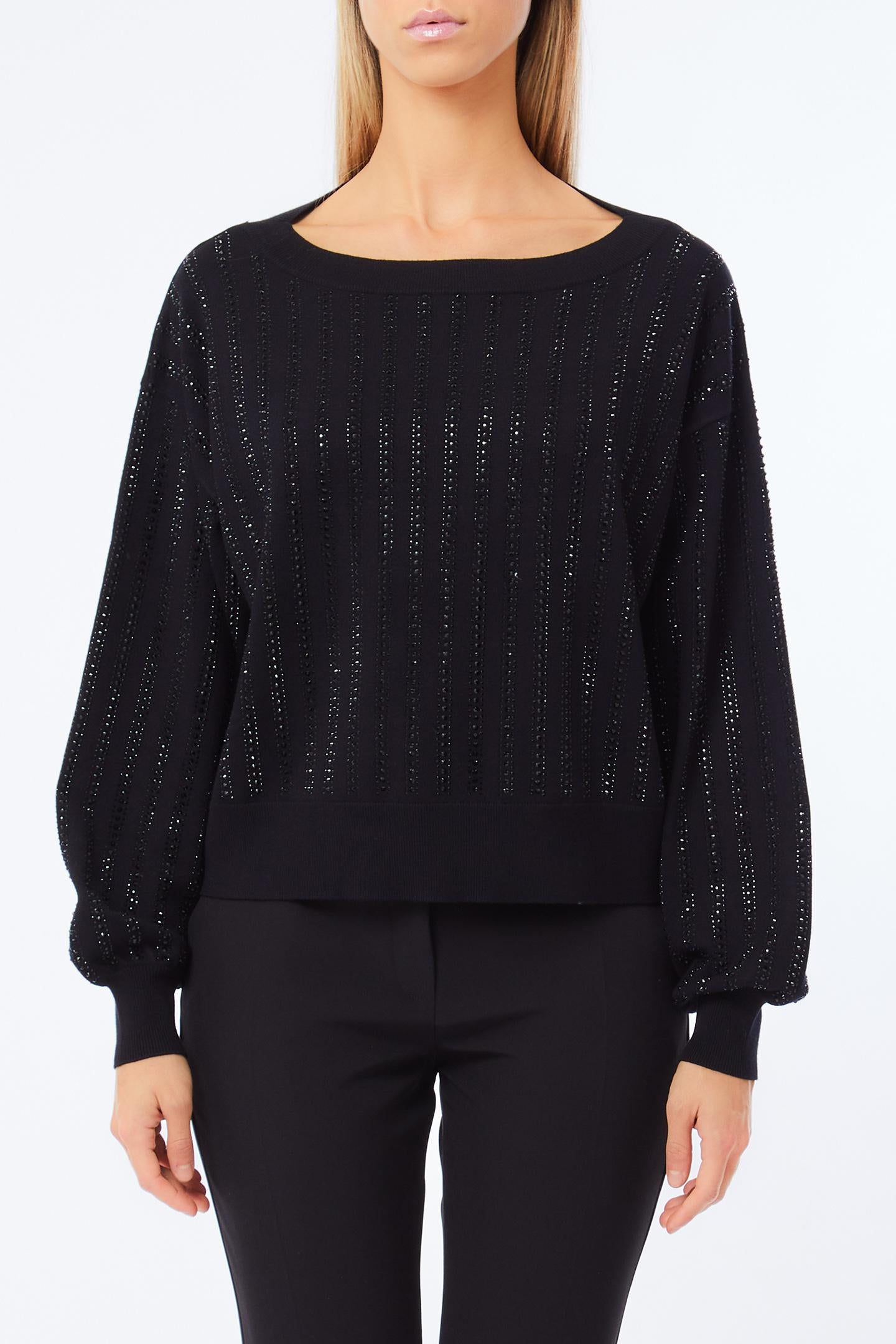 VISCOSA CON STRASS SWEATER - LIU JO