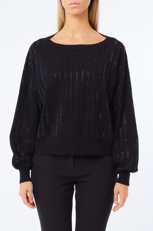 VISCOSA CON STRASS SWEATER - LIU JO