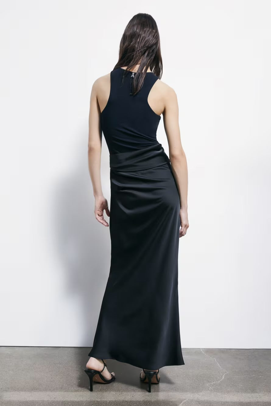 ROBE LONGUE EN SATIN - PATRIZIA PEPE