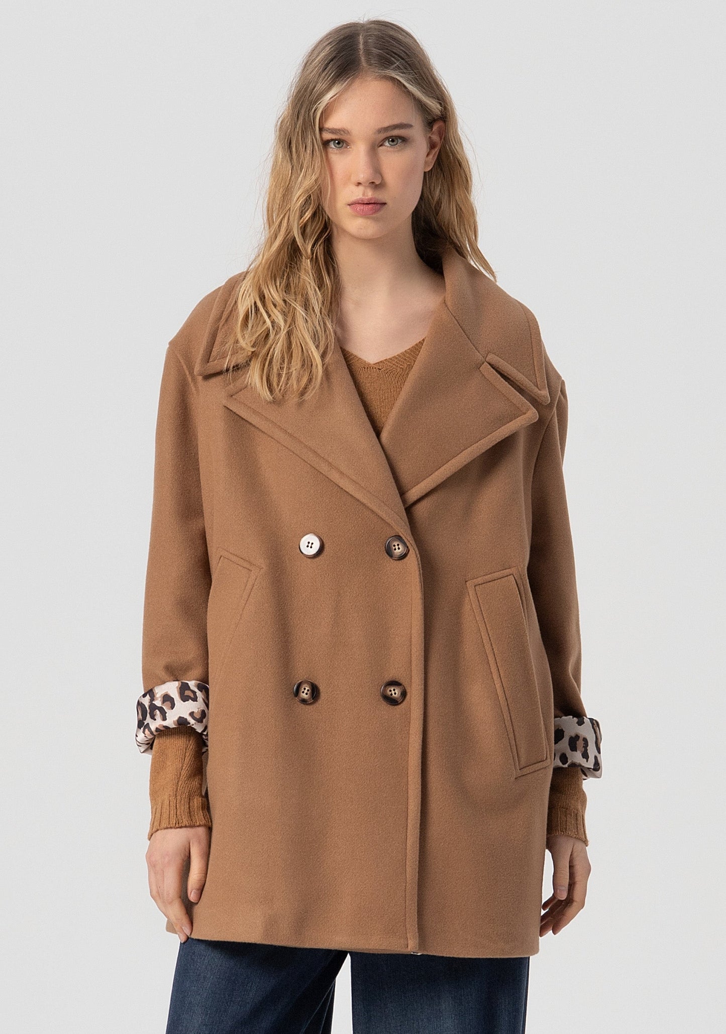 COAT OVERSIZE DOUBLE BREASTED - FRACOMINA