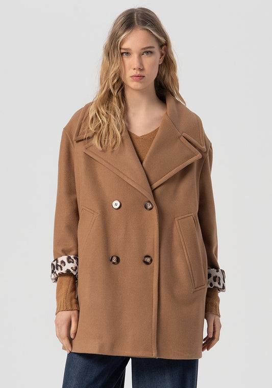 COAT OVERSIZE DOUBLE BREASTED - FRACOMINA