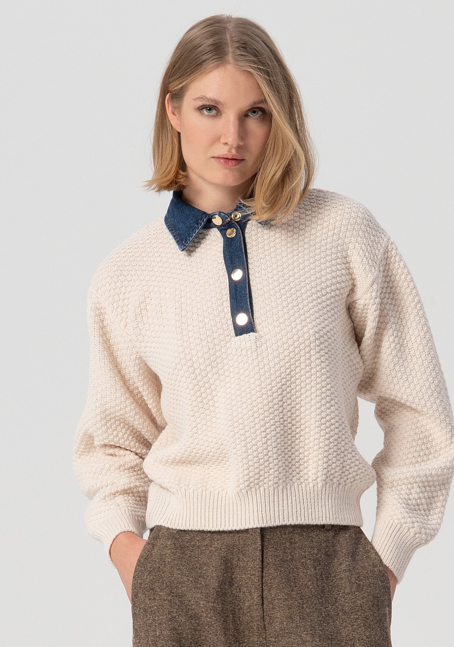 KNITWEAR REGULAR FIT MADE IN WOOL AND ALPACA - FRACOMINA