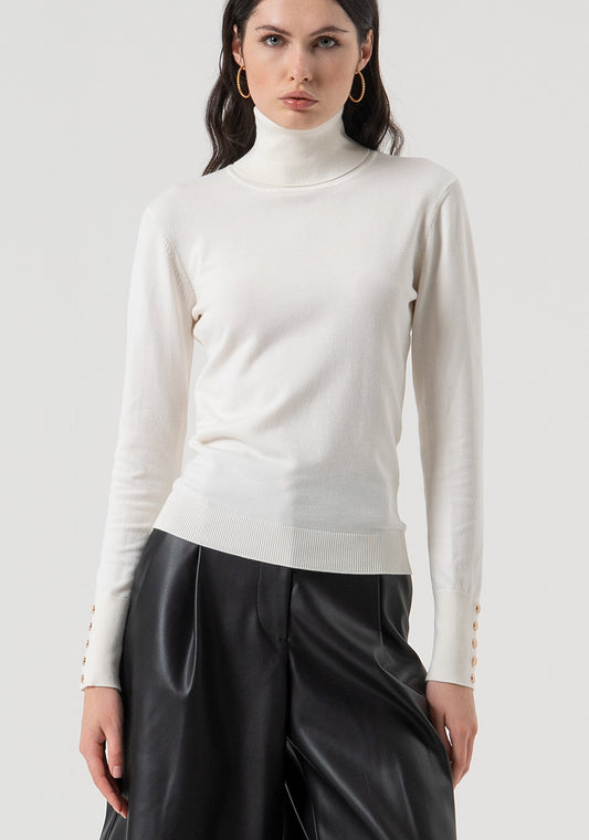 KNITWEAR REGULAR FIT WITH HIGH NECK - FRACOMINA