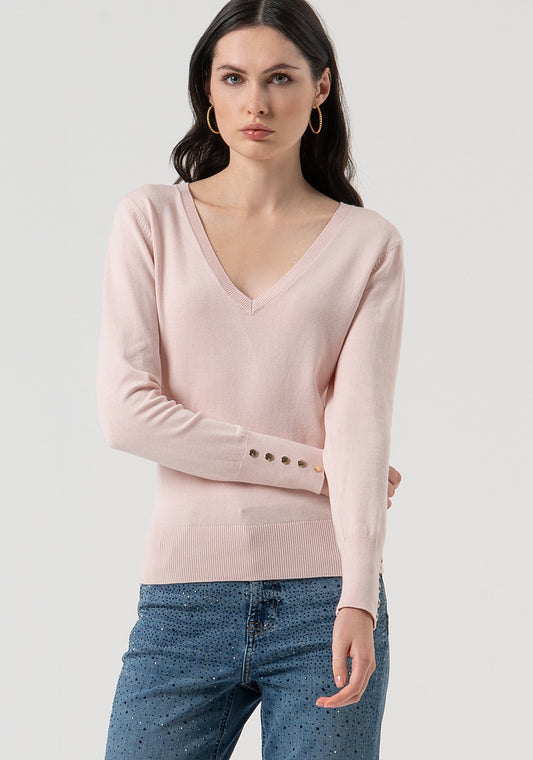 KNITWEAR REGULAR FIT WITH V-NECK DROP - FRACOMINA