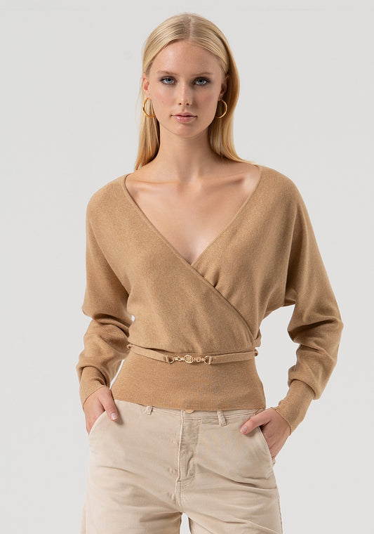KNITWEAR REGULAR FIT MADE IN WOOL AND LUREX - FRACOMINA