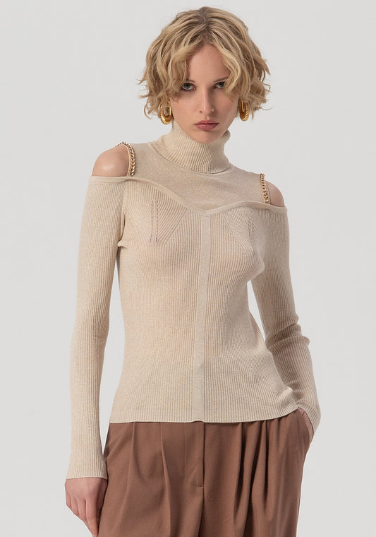 KNITWEAR SLIM FIT WITH RIBS - FRACOMINA