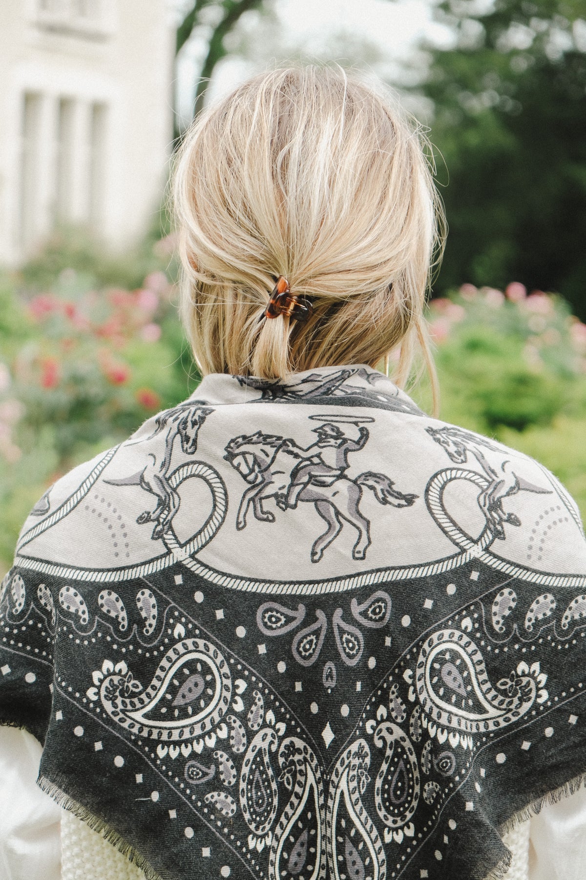 FOULARD RODEO BLACK - MAISON LECOMTE FLAMENT