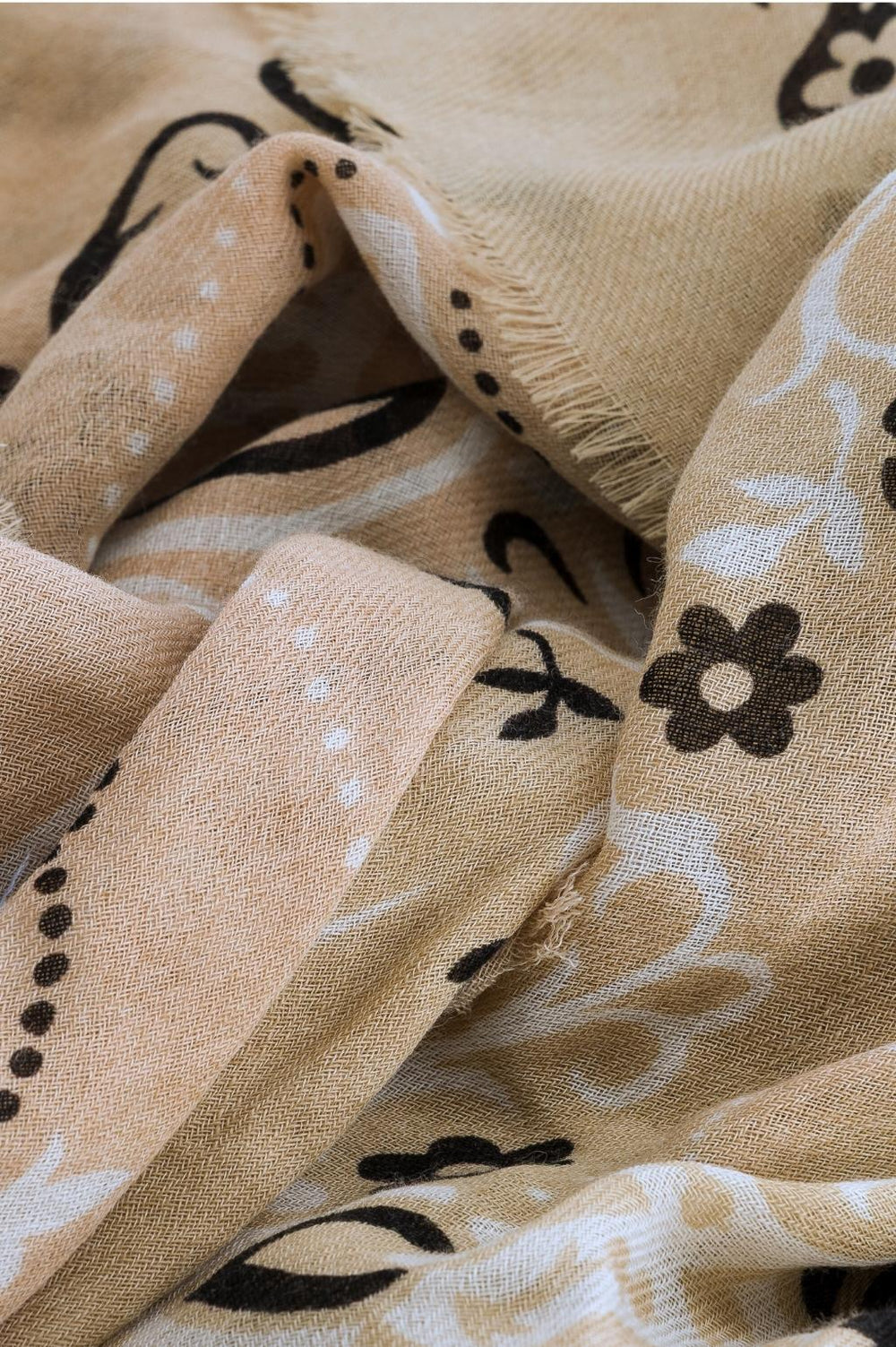 FOULARD BEIGE - MAISON LECOMTE FLAMENT
