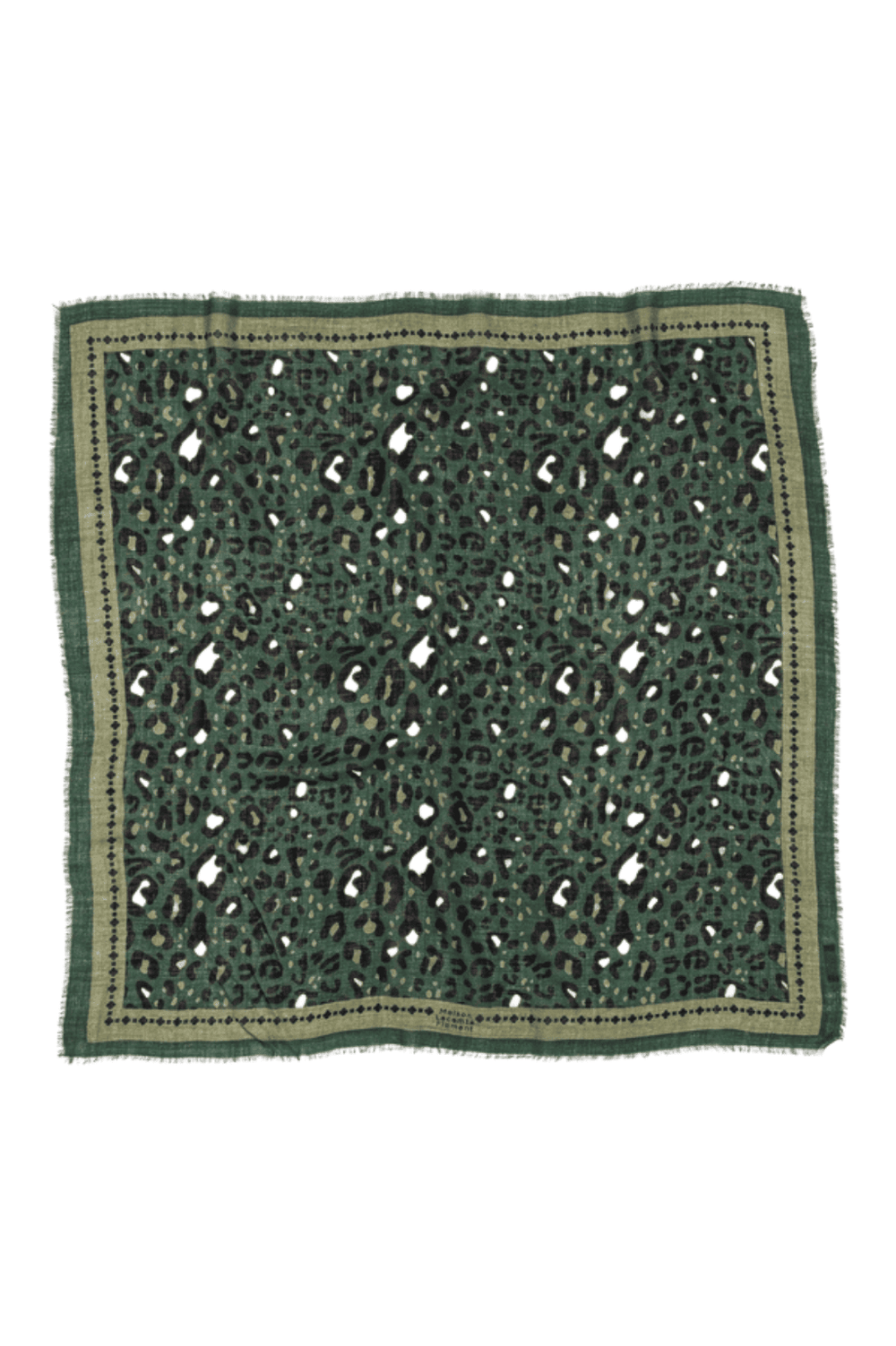 FOULARD LEO VERT - MAISON LECOMTE FLAMENT