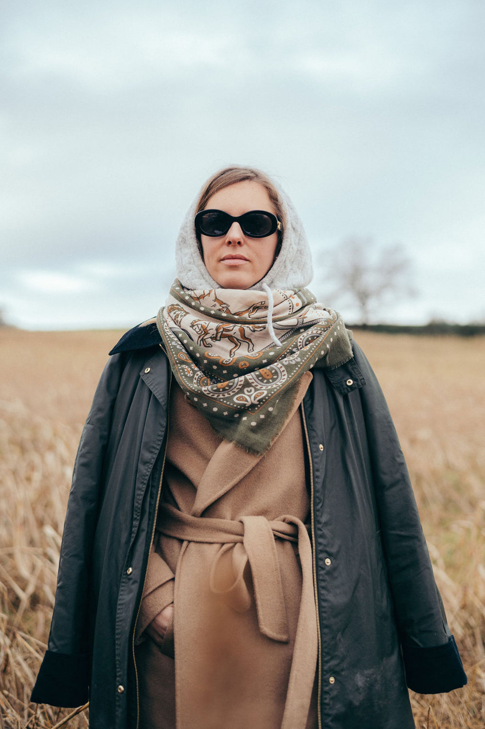 FOULARD RODEO KHAKI - MAISON LECOMTE FLAMENT