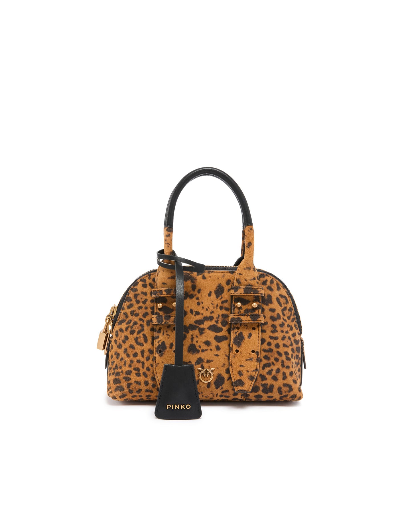 SAC BOWLING ZIP MINI SUÈDE - PINKO