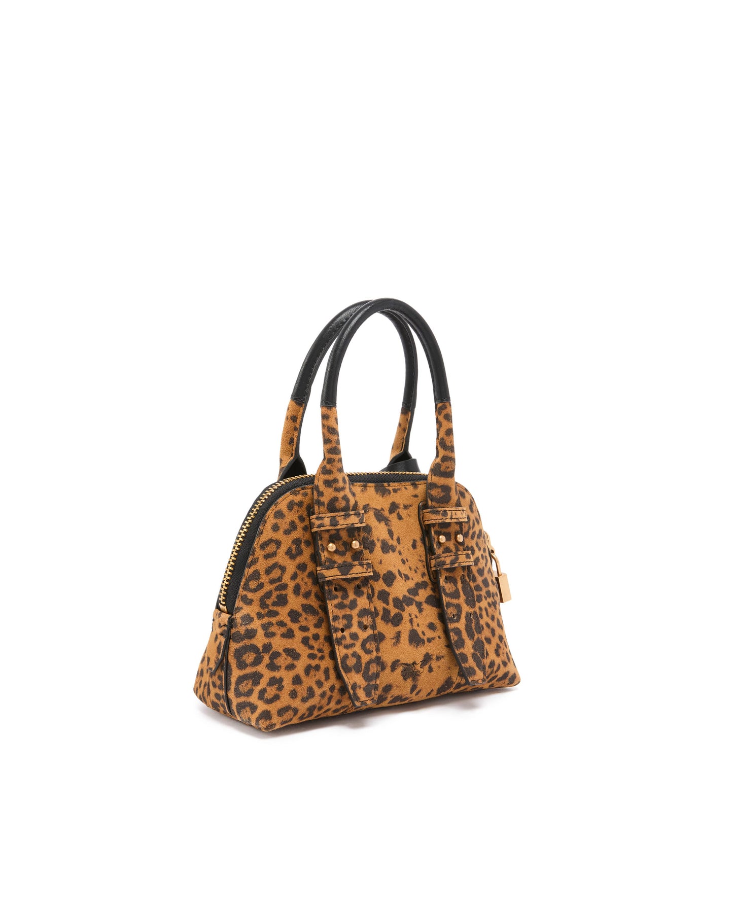 SAC BOWLING ZIP MINI SUÈDE - PINKO