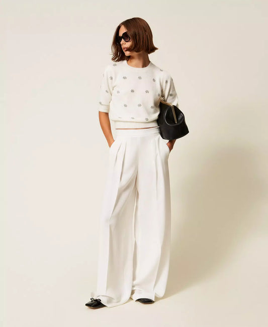 PULL DÉTAIL STRASS - TWINSET