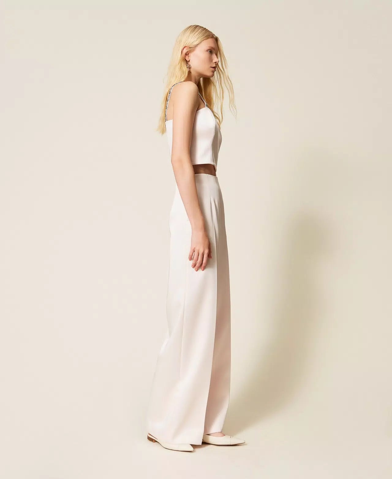 PANTALON EN SATIN - TWINSET