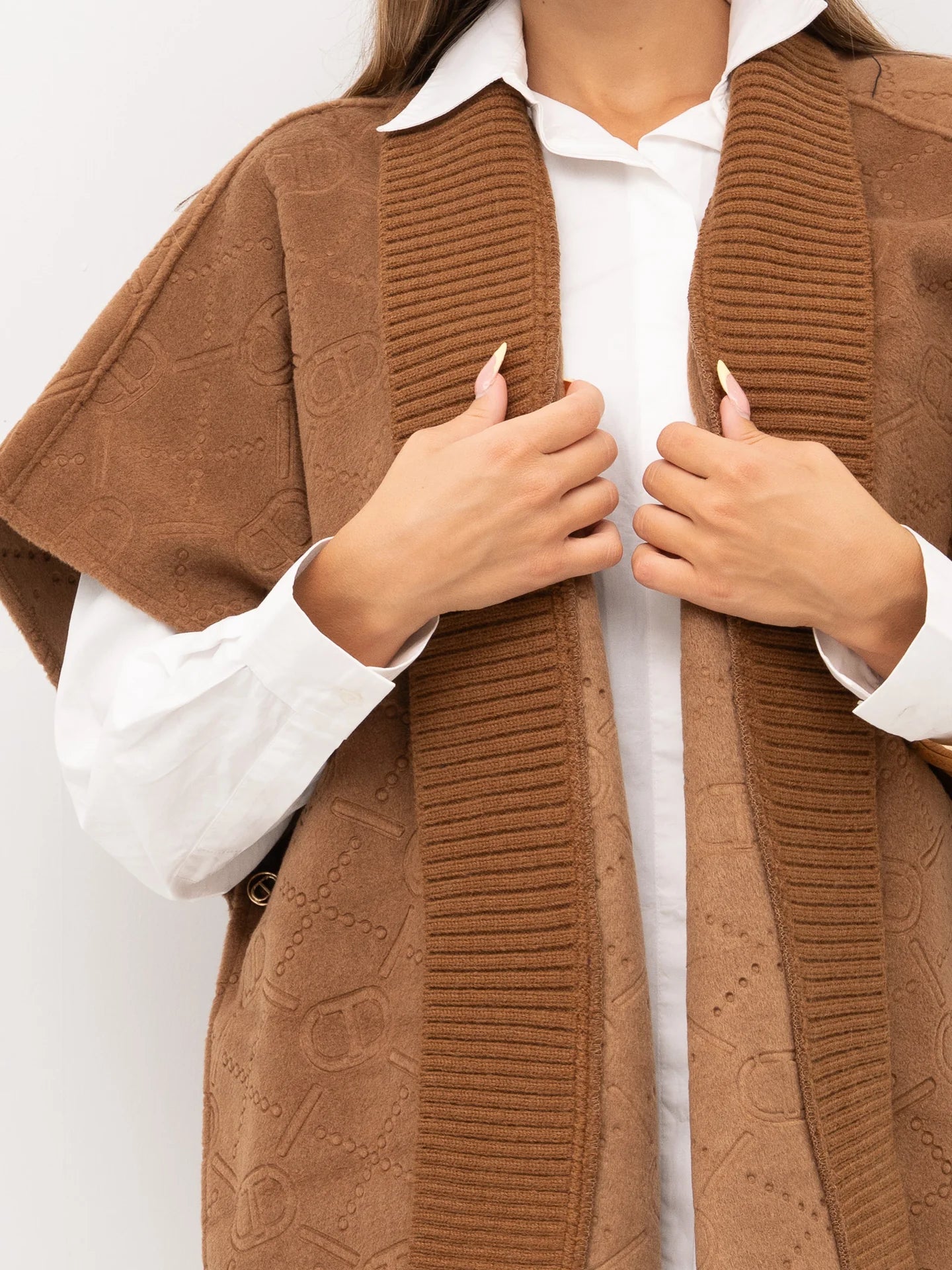 WOVEN CAPE - TWINSET
