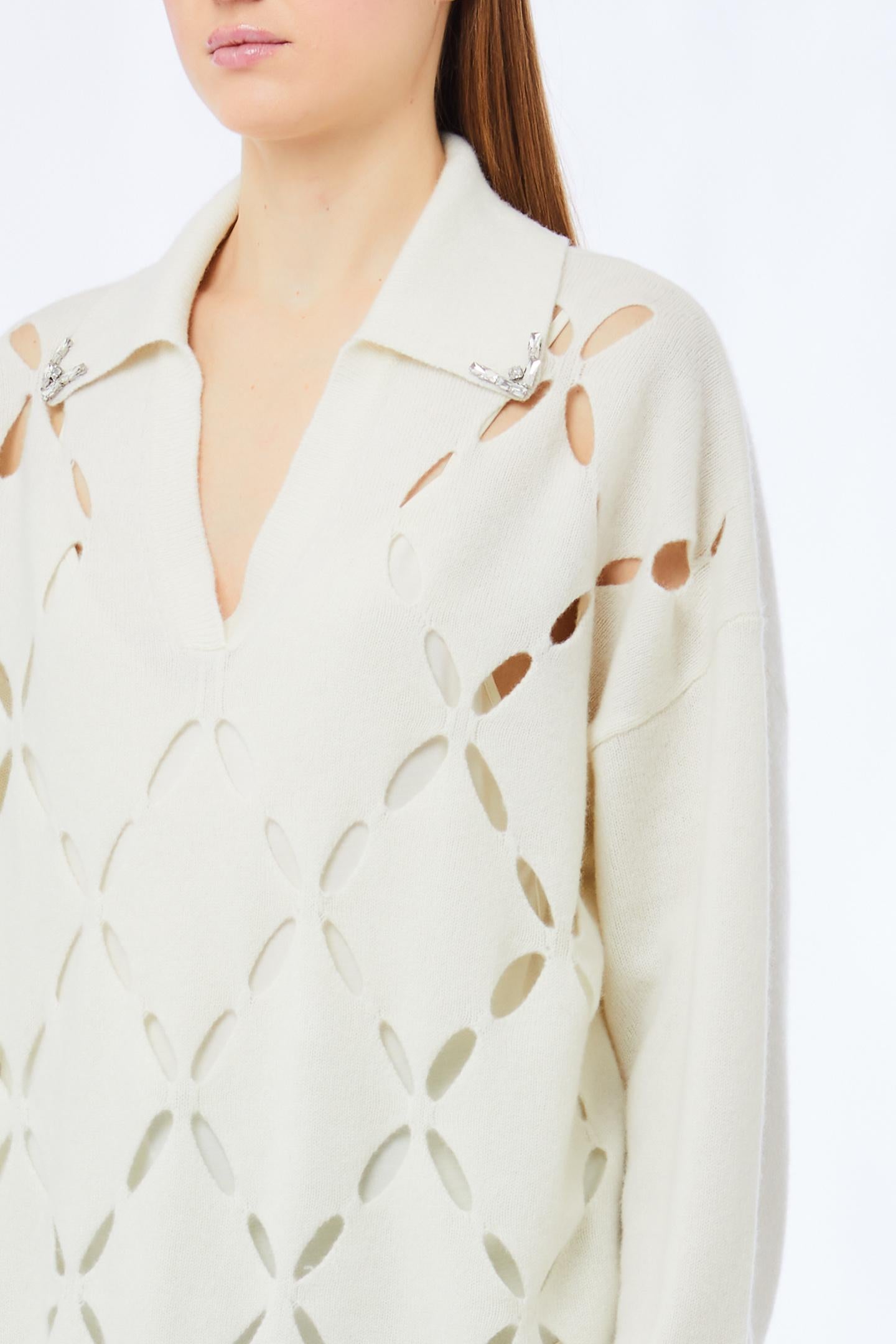 ARGYLE HOLES SWEATER - LIU JO