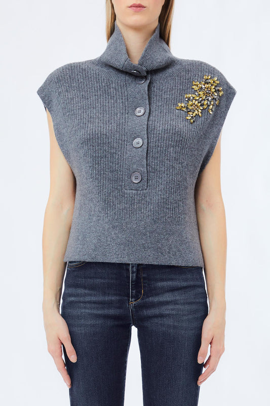 BASIC WOOL JUMPER SWEATER - LIU JO