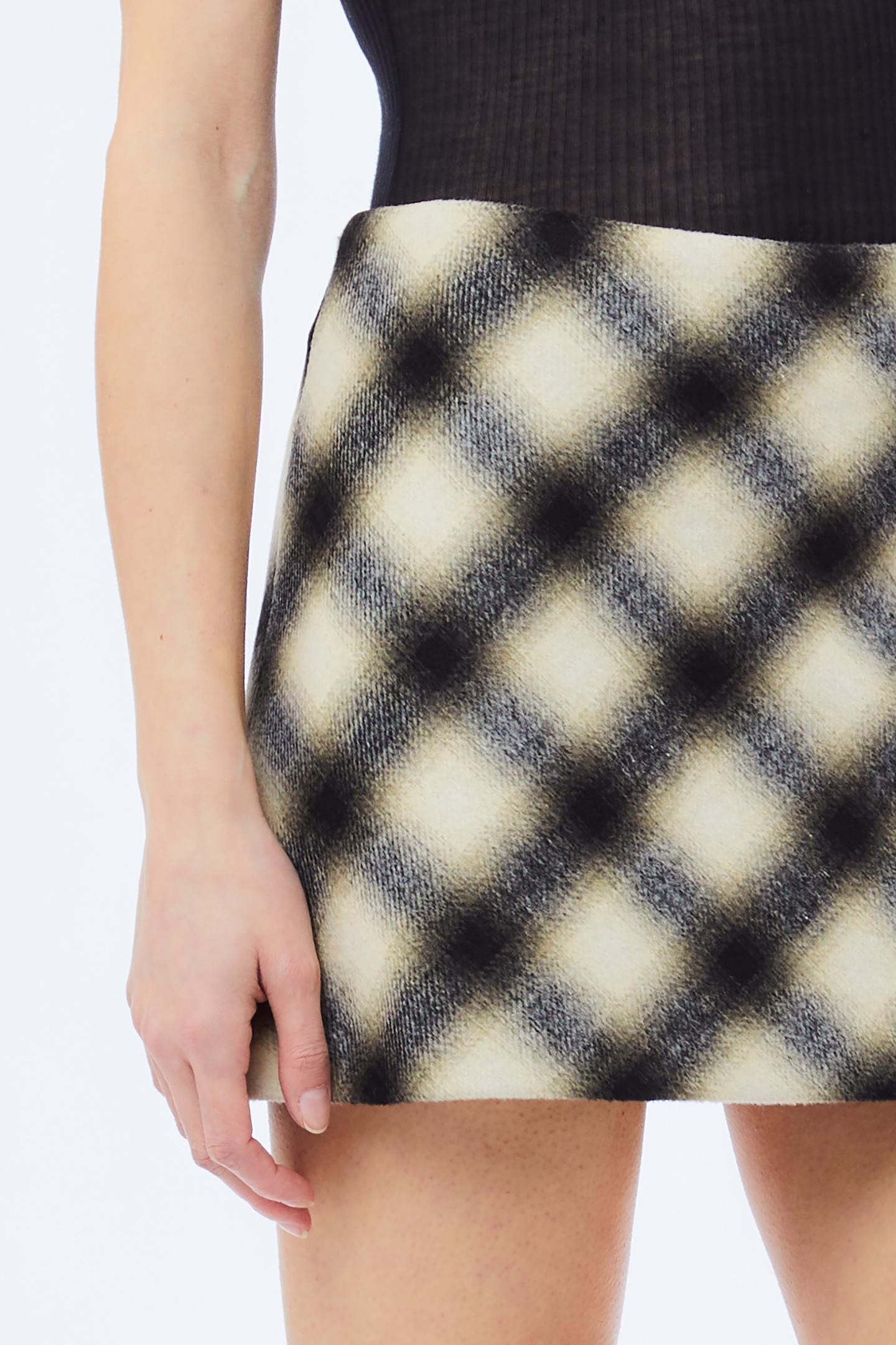 CHECK FABRIC SKIRT - LIU JO