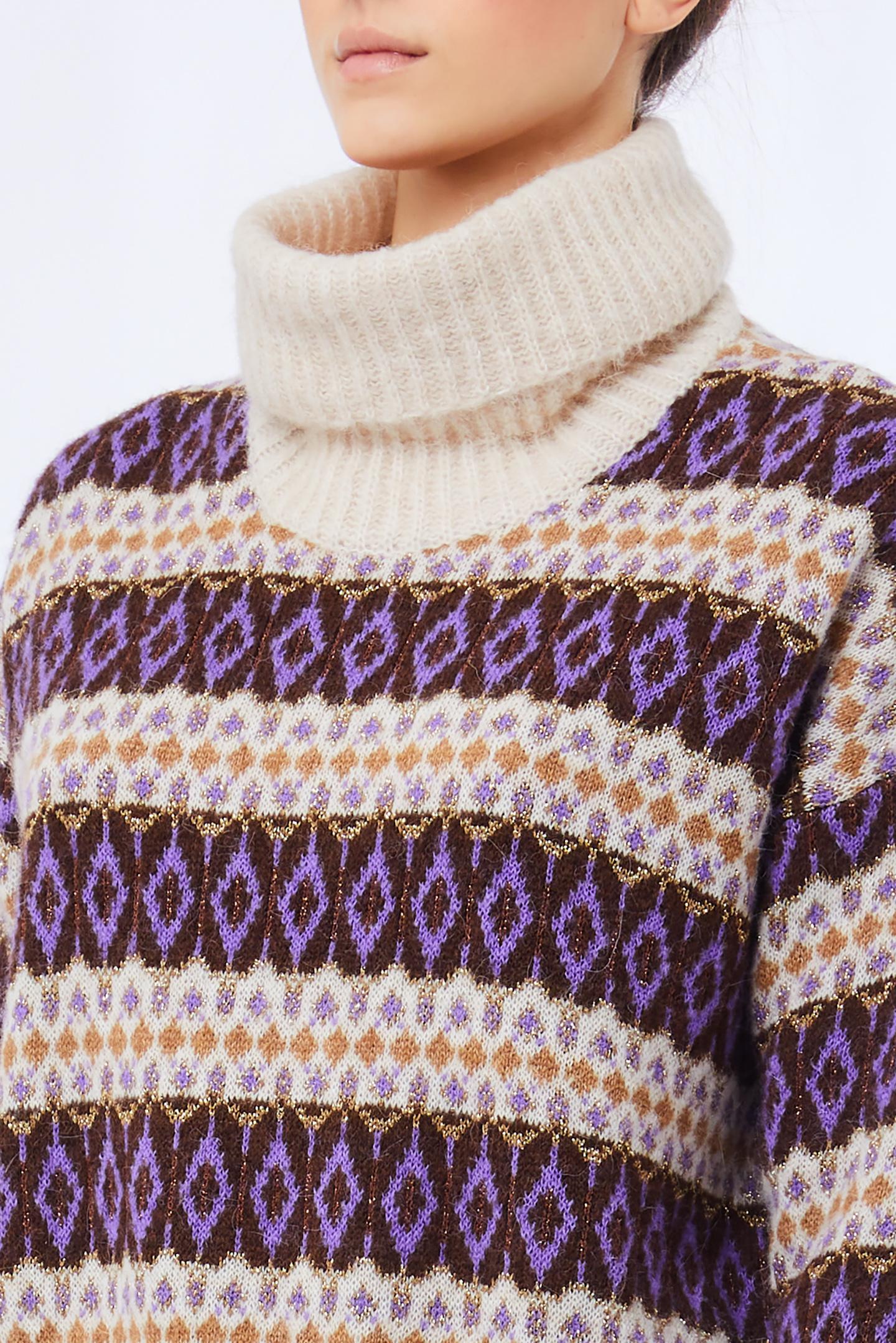 SOFT JACQUARD SWEATER - LIU JO