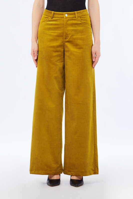 LIGHT CUMIN VELLUTO PANTS - LIU JO