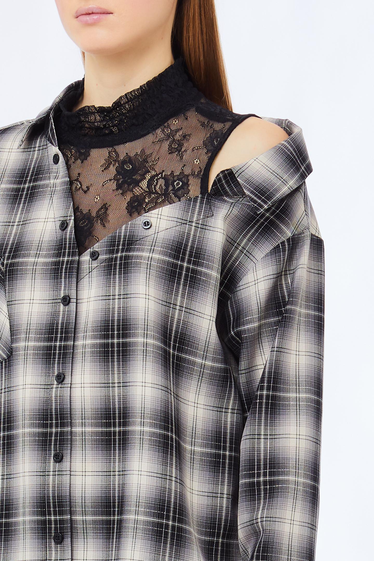 CHECK LUREX BLOUSE - LIU JO