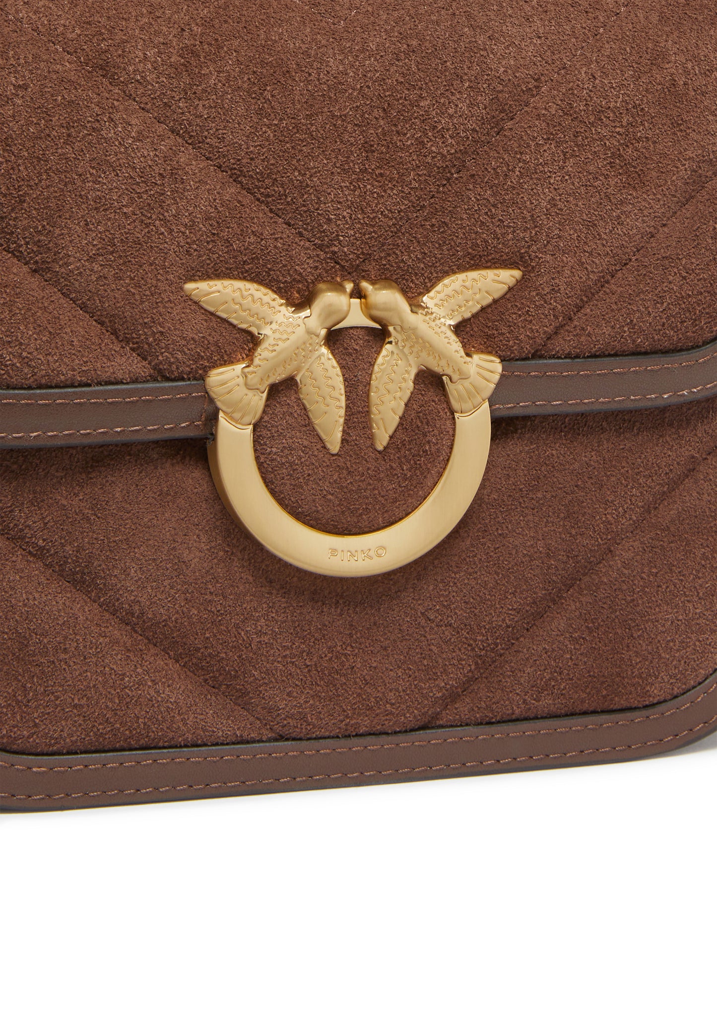 LOVE BOX BAG FL MINI SUEDE - PINKO