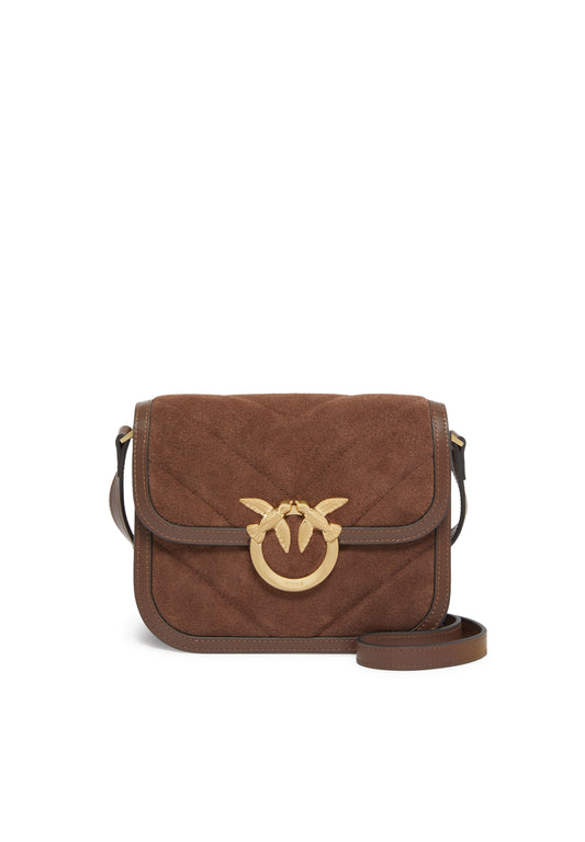 LOVE BOX BAG FL MINI SUEDE - PINKO