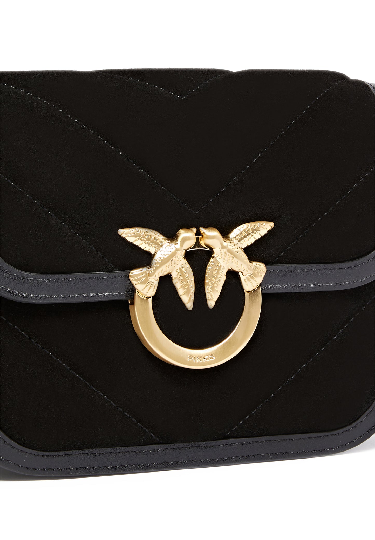 LOVE BOX BAG FL MINI SUEDE - PINKO